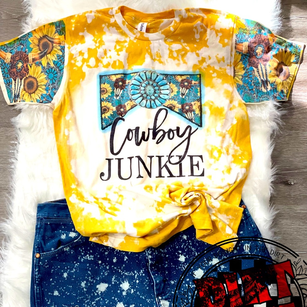 Cowboy Junkie bleached tee
